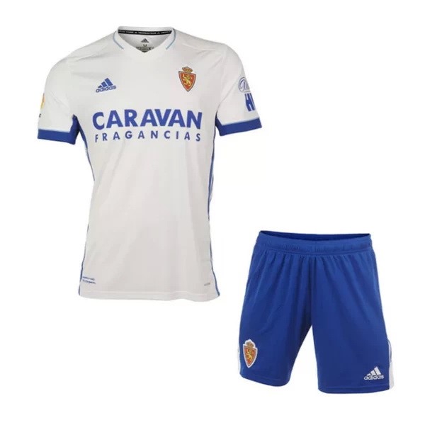 Maglia Real Zaragoza 1ª Bambino 2020-2021 Bianco Blu